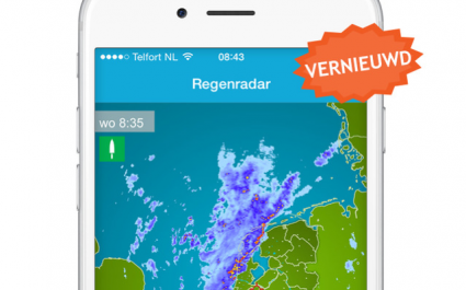 Weerplaza iPhone vernieuwde regenradar