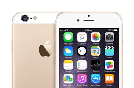 iPhone 6 sticker goud achterkant