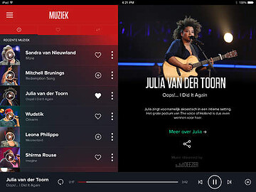 The Voice of Holland RedRoom iPad