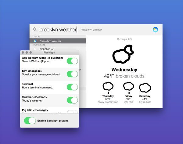 flashlight-zoekfunctie