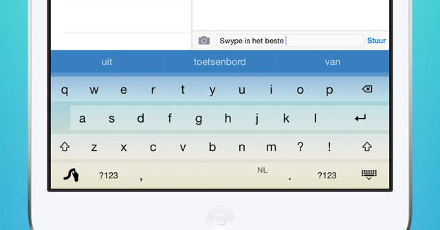 iOS 8 toetsenbord iPad Swype