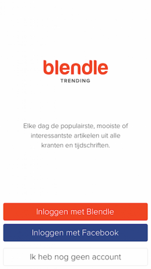 Blendle Trending splash