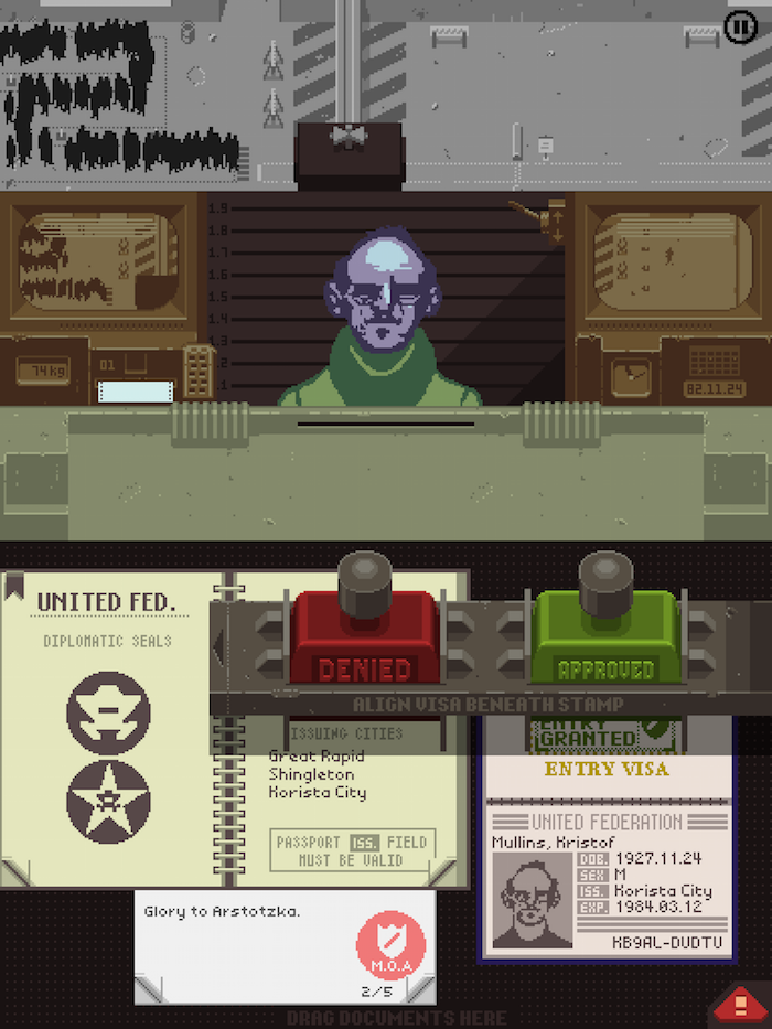 papers please game backstory