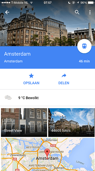 Google Maps weer (Custom)