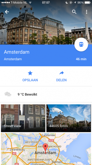 Google Maps weer (Custom)