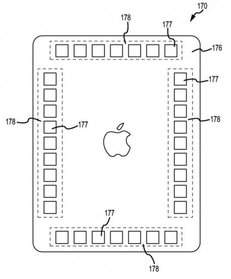 iPad sensoren achterkant patent