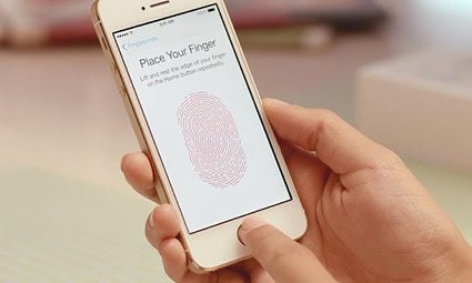 touch id scan vinger