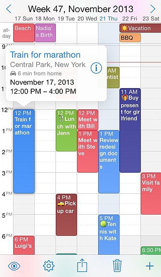 week calendar iphone