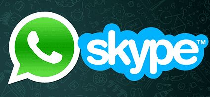 whatsapp skype logo