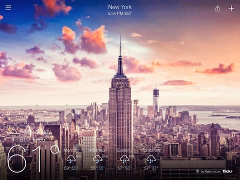 yahoo weather ipad