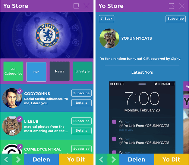 Yo Store screenshot