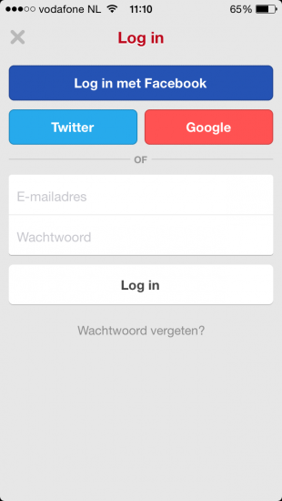 aanmelden pinterest