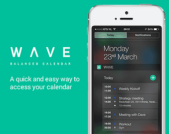 Wave Calendar widget