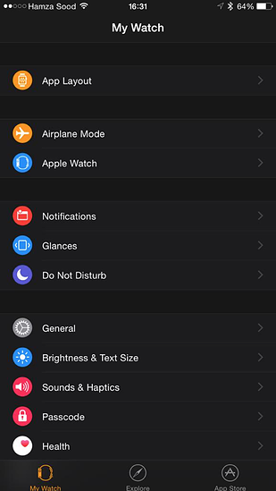 Apple Watch app iOS 8.2 2