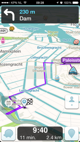 Waze paaseieren screenshot