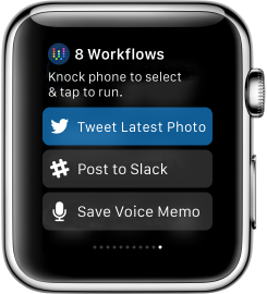 Workflow Apple Watch 2