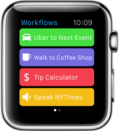 Workflow Apple Watch