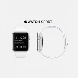 Apple Watch Sport aluminium/wit