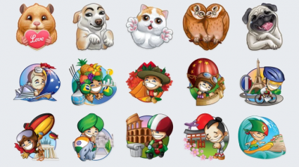 Telegram toetsenbord stickers