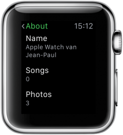 Apple Watch: infoscherm