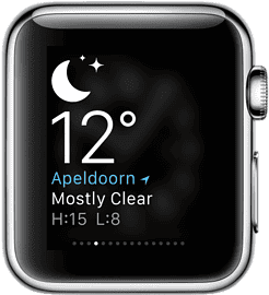 Apple Watch: weerbericht