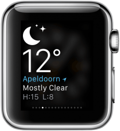 Apple Watch: weerbericht