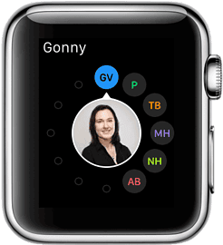 Apple Watch: contacten