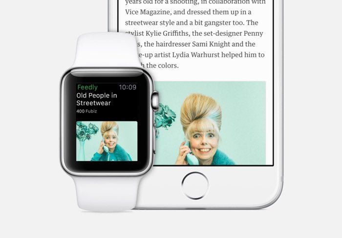 feedly apple watch