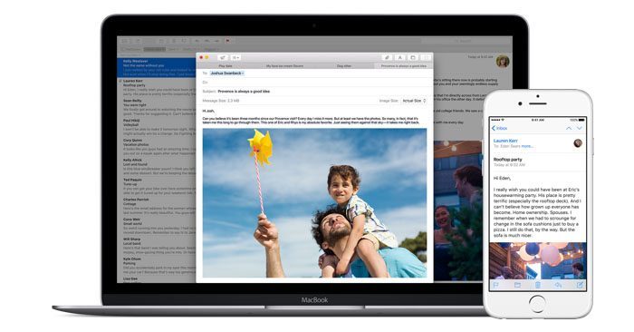 Mail op Mac en iPhone
