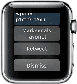 Apple Watch: Twitter notificatie