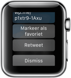 Apple Watch: Twitter notificatie