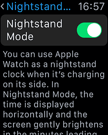 Nightstand Mode Apple Watch