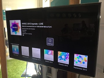WWDC 2015 livestream Apple TV