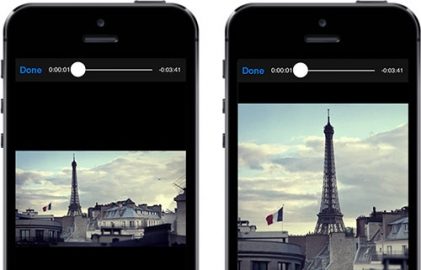 iOS 9 video zoomen