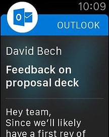 Outlook Apple Watch 1