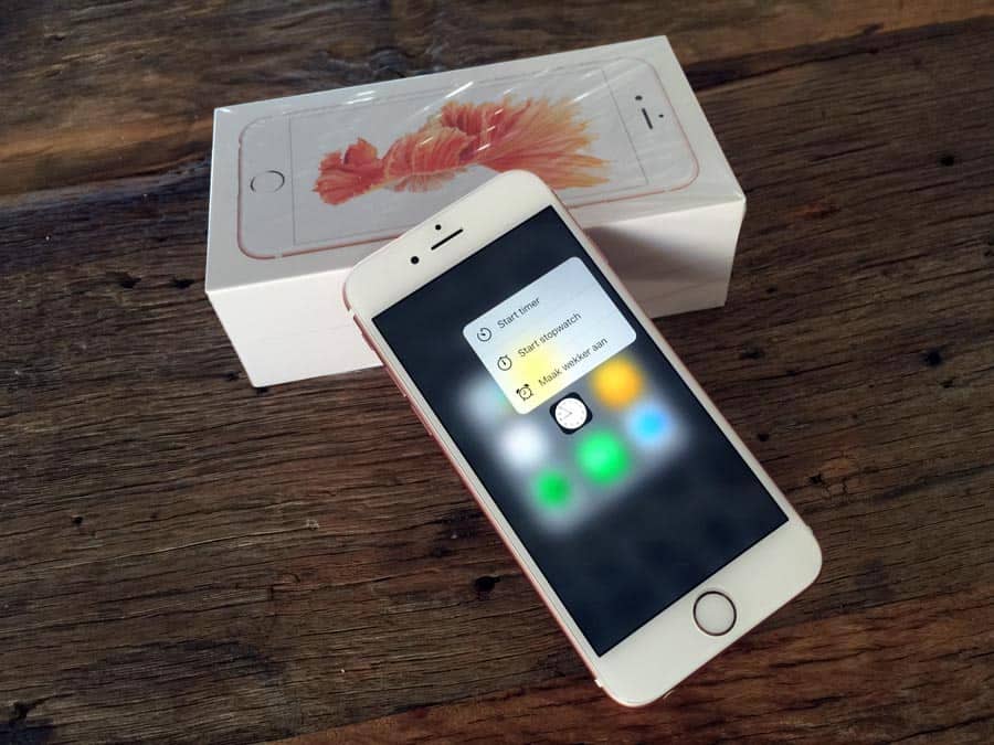 3D Touch op iPhone 6s