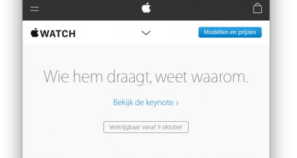 Apple Watch België 9 oktober