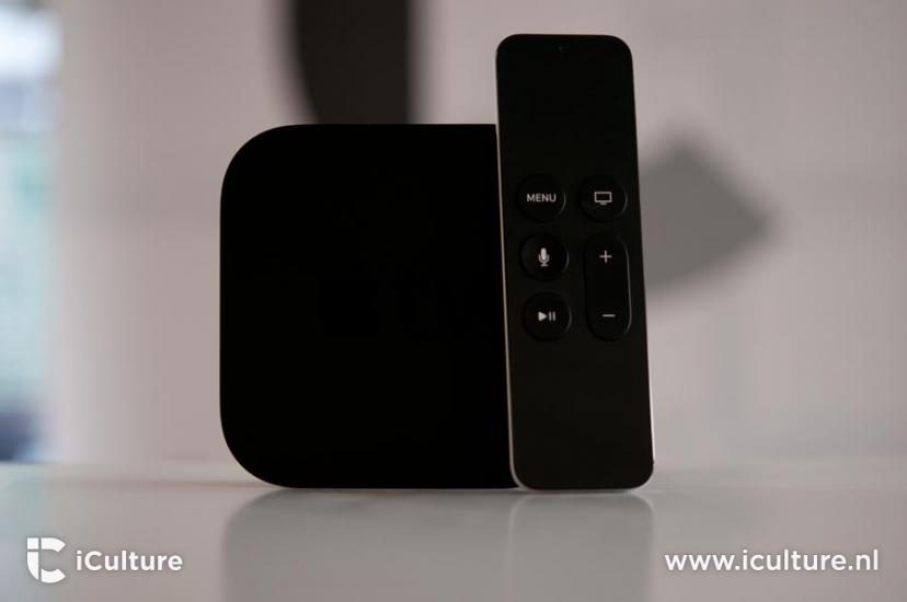 Apple TV 4 met iCulture-logo.