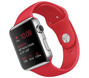 Apple Watch Sport rood bandje