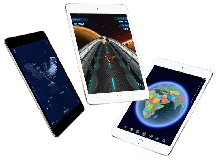 iPad mini 4 scherm reflecteert nauwelijks, verbetert de leesbaarheid