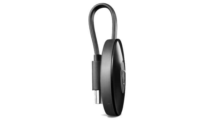 Chromecast 2 review: dubbelgevouwen kabeltje met magneet.