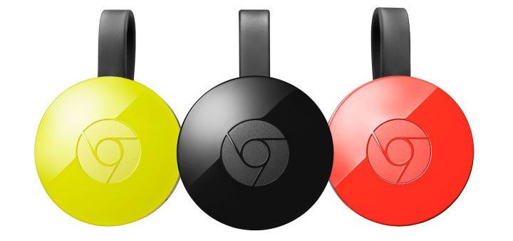 Chromecast 2 review: verschillende kleuren.