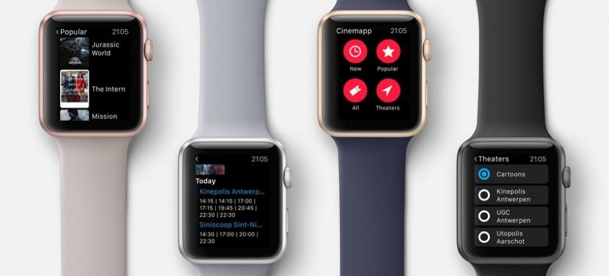 Cinemapp op de Apple Watch