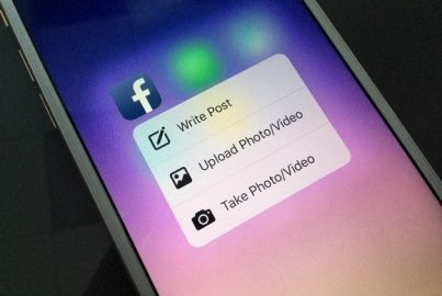 Facebook 3D Touch