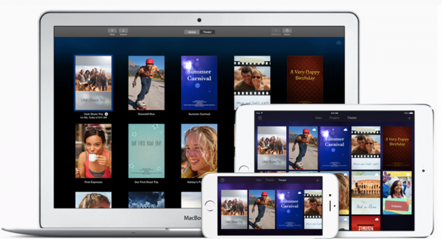 iMovie 4k video op iPad Air 2