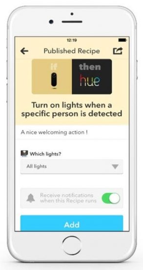 Netatmo Welcome IFTTT