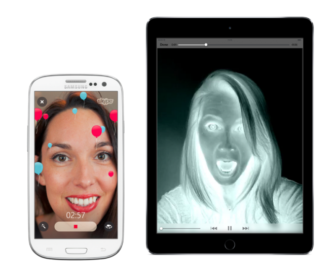 Stuur videoberichten met een leuke filter in Skype.