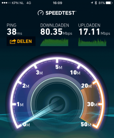 Speedtest iPhone 6s plus