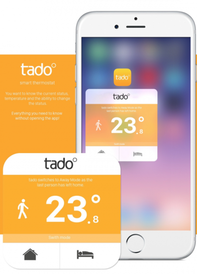 Concept van tado met nieuwe Quick Actions.