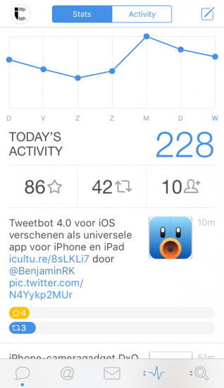 Tweetbot 4 voor iPhone